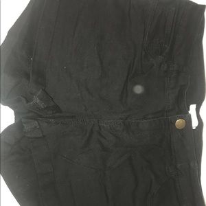 H&M black jean shorts